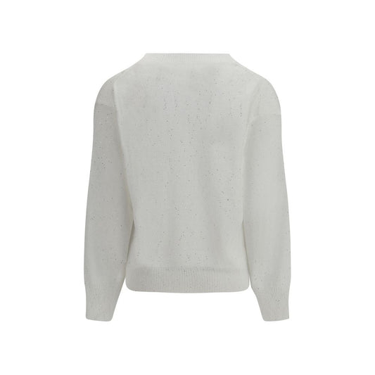 Brunello Cucinelli White Linen T-Shirt