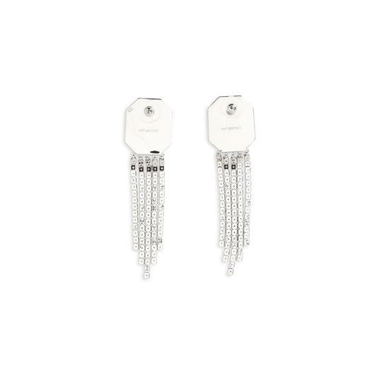 Self-Portrait Silver Brass Earrings