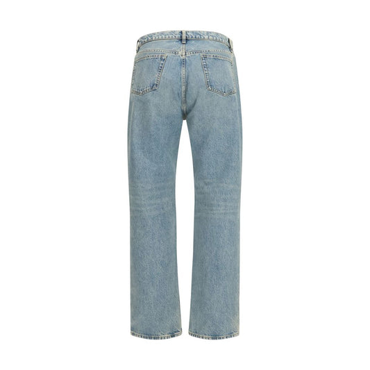 Maison Margiela Blue Cotton Straight-Leg Jeans