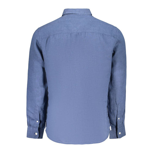 North Sails Blue Linen Men's Shirt