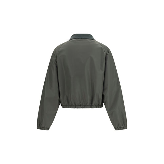 Miu Miu Bicolor Polyester Shell Jacket