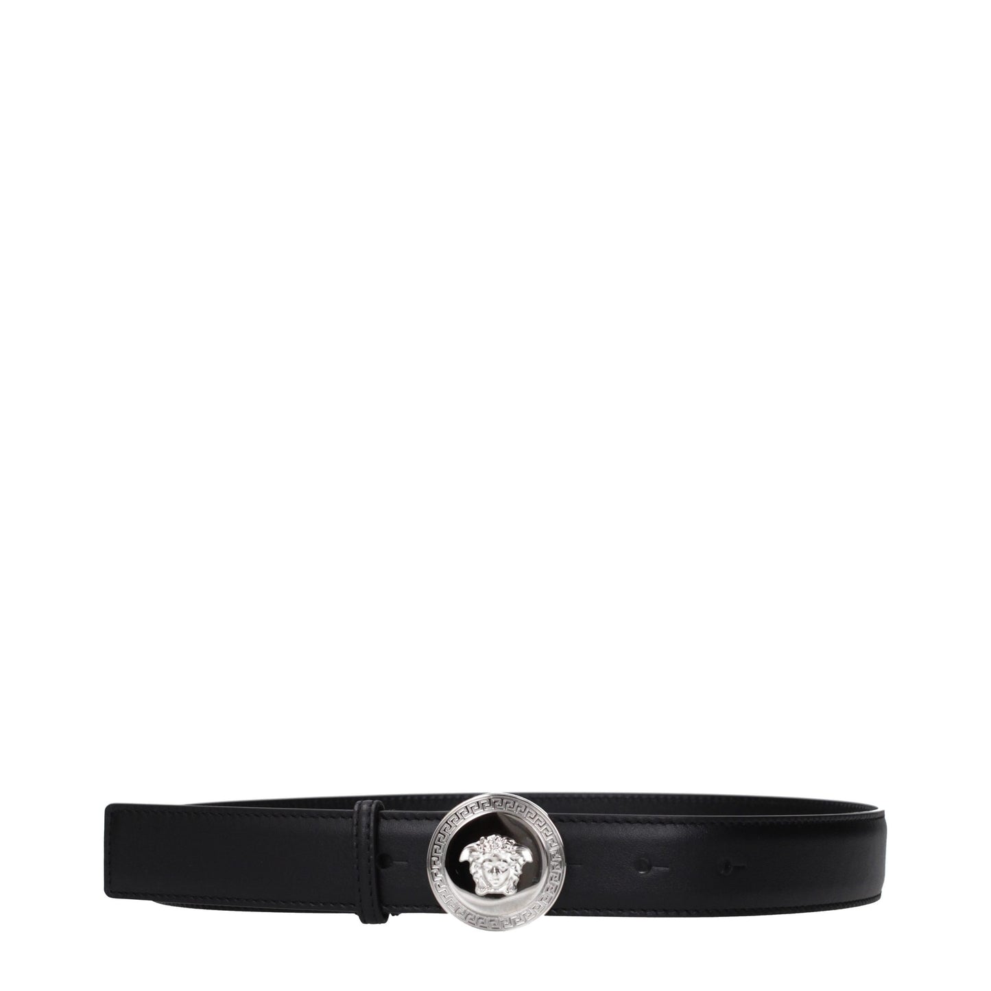Versace Black Leather Regular Belt