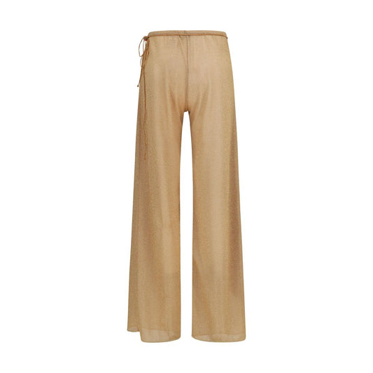 Oséree Gold Polyamide Casual Pants