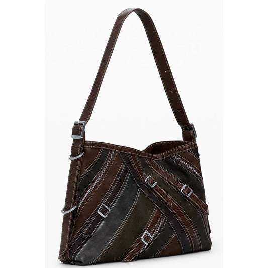 Desigual Marrone Poliuretano Women Handbag