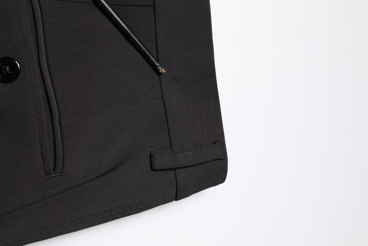 Dolce & Gabbana Black Cotton Single Breasted 2 Piece Suit