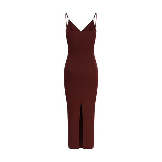 Versace Bordeaux Viscose Casual Dress