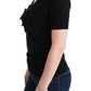 MARGHI LO' Black 100% Lana Wool Blouse Women T-shirt Top