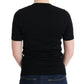 MARGHI LO' Black 100% Lana Wool Blouse Women T-shirt Top