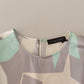 Fabiana Filippi Multicolor Silk Long Sleeves Round Neck Top Blouse
