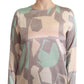 Fabiana Filippi Multicolor Silk Long Sleeves Round Neck Top Blouse