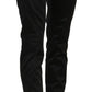 Exte Black Mid Waist Skinny Dress Formal Trousers Pants