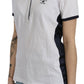 Beverly Hills Cotton White Collared Short Sleeve Top