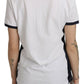Beverly Hills Cotton White Collared Short Sleeve Top