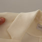 Patrizia Pepe Wrap Off White Long Sleeves Viscose Blazer Jacket
