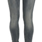 PLEIN SUD Blue Washed Low Waist Slim Fit Skinny Denim Casual Jeans