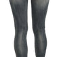 PLEIN SUD Blue Washed Low Waist Slim Fit Skinny Denim Casual Jeans