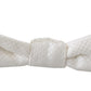 Dolce & Gabbana White 100% Silk Slim Adjustable Neck Papillon Men Tie