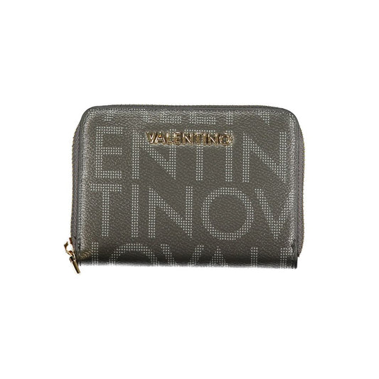 Mario Valentino Black Polyurethane Women's Wallet