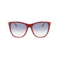 Victoria Beckham Burgundy Acetate Sunglasses