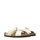 Valentino Garavani Beige Leather Slippers