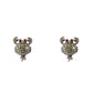 Lancaster Black Silver Earrings