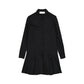 BLANCA VITA Black Elastane Casual Dress