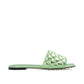 Bottega Veneta Bicolor Calfskin Flat Sandals