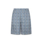 Fendi Blue Silk Bermuda Shorts