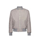 Salvatore Ferragamo Gray Polyester Bomber