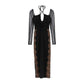 Self-Portrait Black Polyester Cocktail Dress