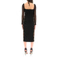 Self-Portrait Black Polyester Cocktail Dress