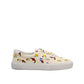 Saint Laurent White Canvas Sneakers