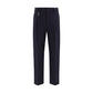 Prada Blue Cotton Casual Pants