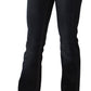 John Galliano Blue Washed Mid Waist Regular Leg Boot Cut Denim Jeans