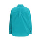 Fendi Blue Silk Dress Shirt