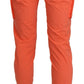CYCLE Cotton Orange High Waist Skinny Cropped Trouser Pants