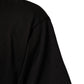 Dolce & Gabbana Black Logo Print Cotton Crew Neck T-shirt