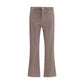 L'Agence Beige Cotton High-Waisted Jean