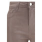 L'Agence Beige Cotton High-Waisted Jean