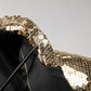 Dolce & Gabbana Gold Sequined Double Breasted Jacket Blazer