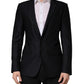 Dolce & Gabbana Black MARTINI Single Breasted Jacket Blazer