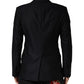 Dolce & Gabbana Black MARTINI Single Breasted Jacket Blazer