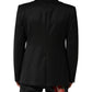 Dolce & Gabbana Black Wool Single Breasted Jacket Blazer