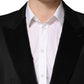 Dolce & Gabbana Black Wool Single Breasted Jacket Blazer