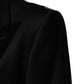 Dolce & Gabbana Black Wool Single Breasted Jacket Blazer