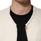 Dolce & Gabbana Off White Cotton Full Zip Denim Men Blouson Jacket