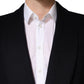 Dolce & Gabbana Black Single Breasted Trench Coat Jacket