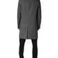 Dolce & Gabbana Gray Single Breasted Men Trench Coat Jacket