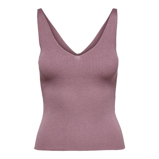Jacqueline De Yong Purple Nylon Tank Tops