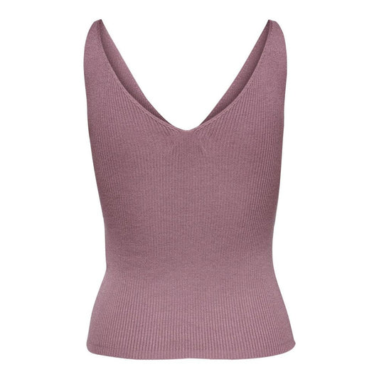 Jacqueline De Yong Purple Nylon Tank Tops